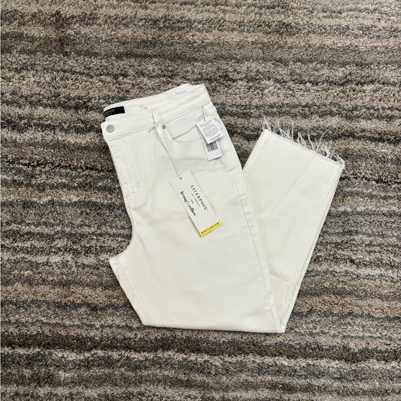 Liverpool Cropped Straight Leg Jeans Sz 16/33 NWT | Liverpool Straight Leg Jeans - Picture 10 of 12